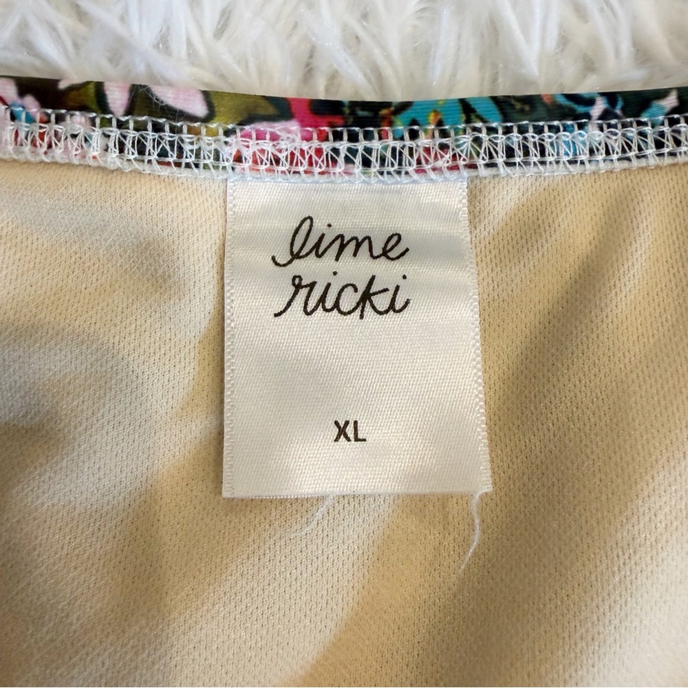 Lime Ricki Multicolor Floral High-Waist Bikini Bottoms - Picture 2 of 7